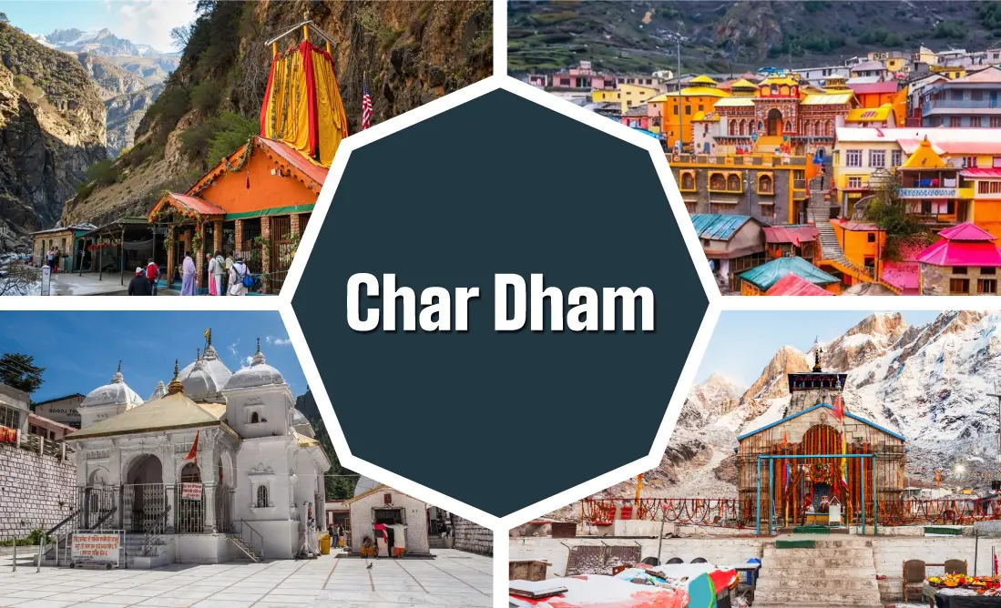 Char Dham Yatra Complete Guide – 4 Dham Names & Places List In India