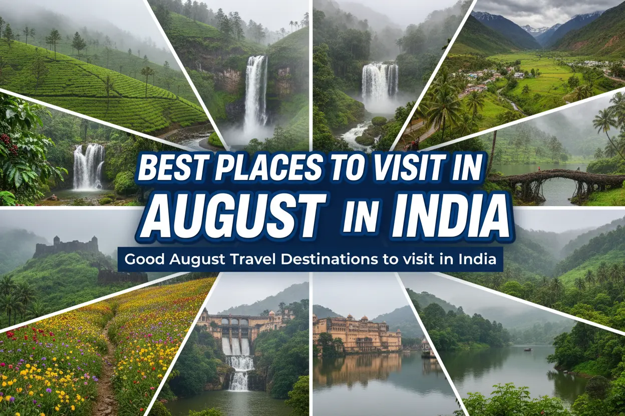 Best Places to Visit in August in India – Good August Travel Destinations to visit in India