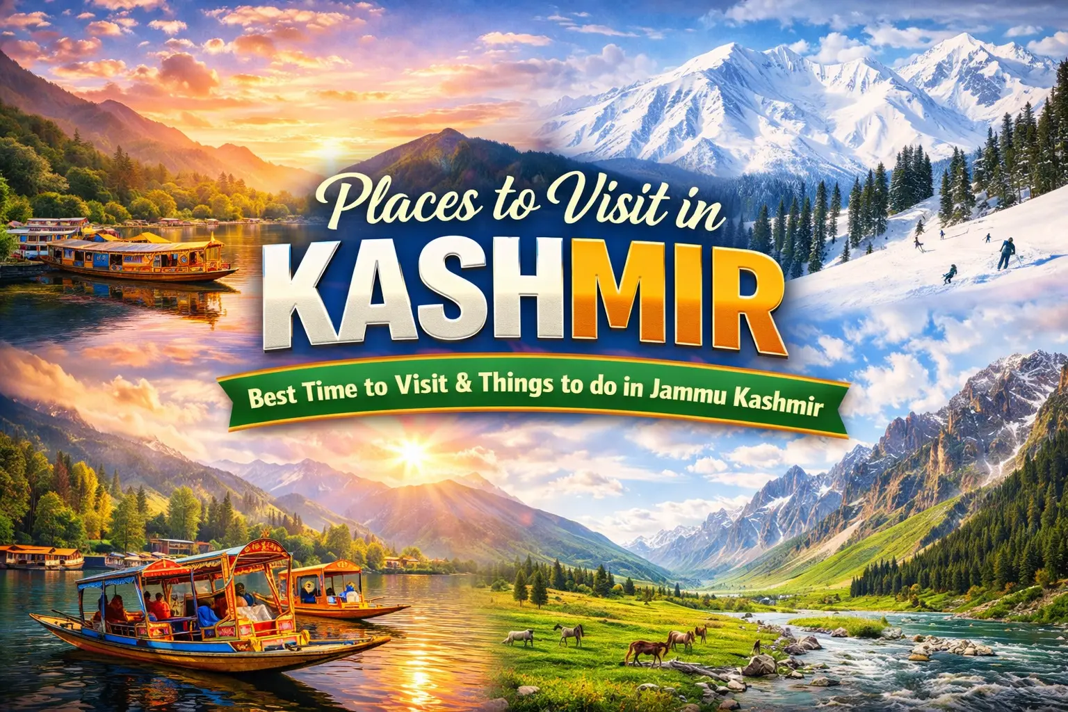 Places to Visit in Kashmir – Best Time to Visit & Things to do in Jammu Kashmir 