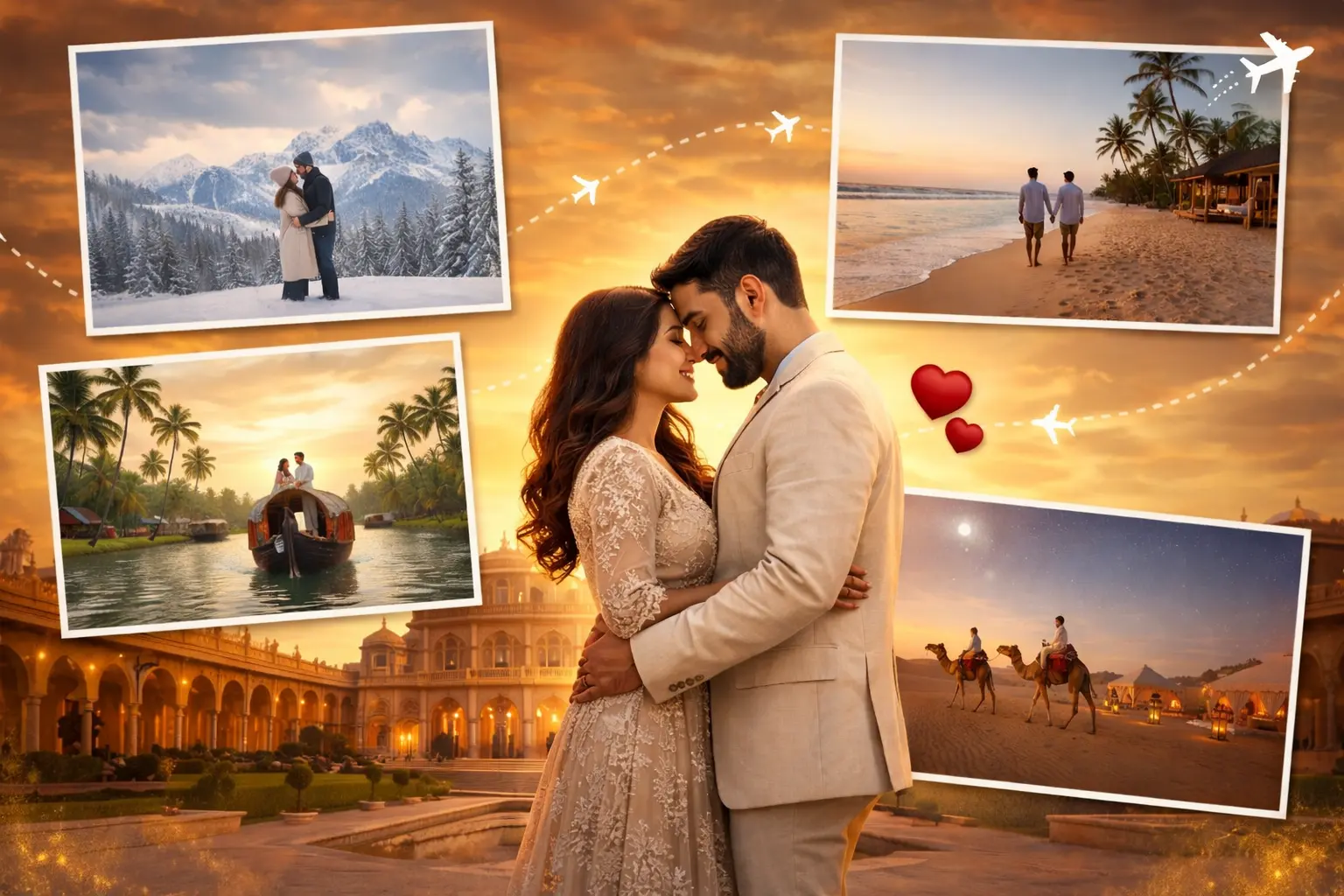 Honeymoon Places in India – Best Honeymoon Destinations & Romantic Places for Couples